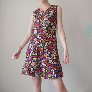 Vintage 60's - 70's Floral Shift Summer Dress